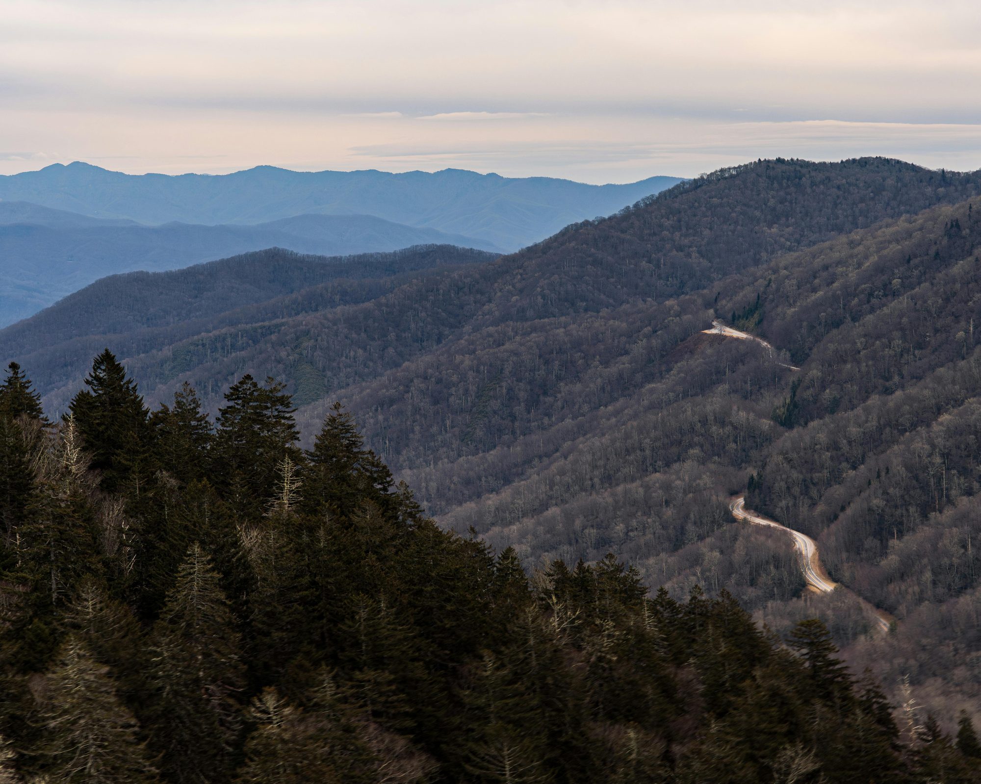 Great Smoky Mountains at golden hour